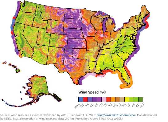 Wind Speed in the USA